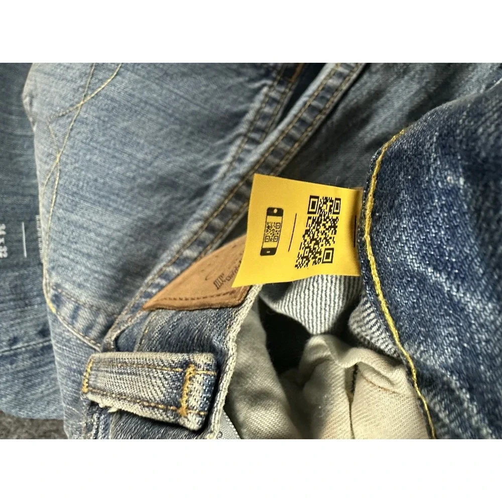 Polo Ralph Lauren The Varick Slim Straight 1967 Jeans 34 X 32 Medium Wash Blue